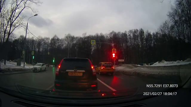 Driving in Moscow agglomeration: Люберцы - Кузьминки - Текстильщики 27/02/2021 (timelapse 4x)
