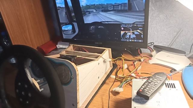Самодельный руль для компьютера с обратной связью V2.0