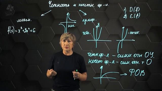 Свойства функции. Четность и нечетность функции. 10 класс. (720p)