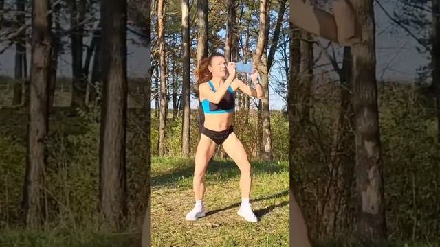 делаите упражнения на природе. Фитнес каждый день.