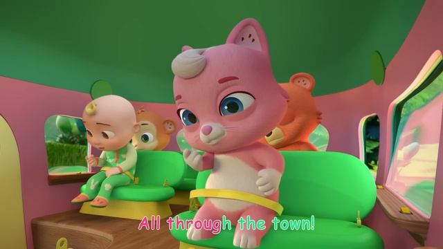 Wheels on the Bus! | CoComelon Animal Time | Animal Nursery Rhymes