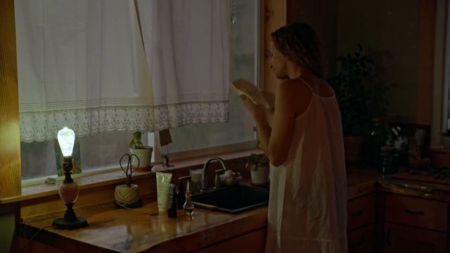 an evening self-care routine at the cottage