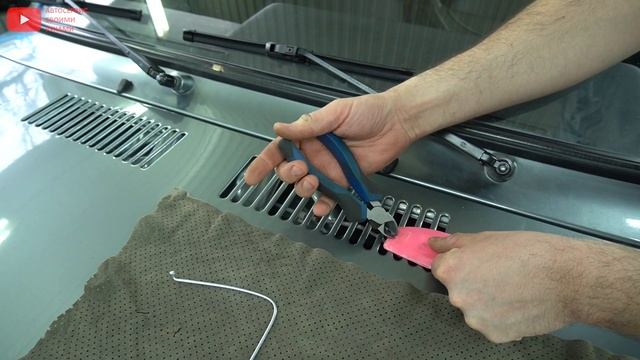 вскрытие капота ВАЗ 2107 (обрыв троса)