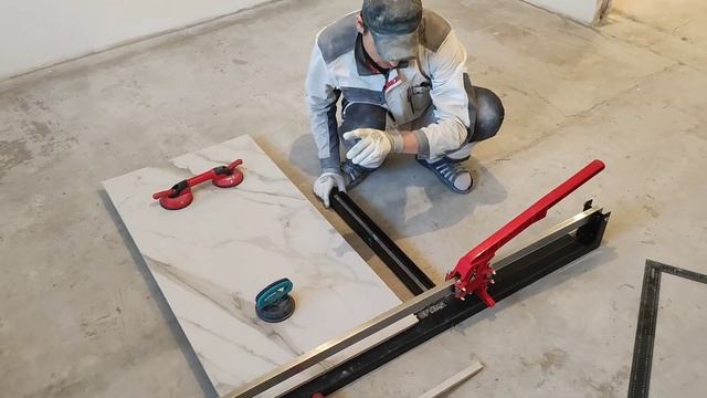 Пробую как режет керамогранит самый недорогой плиткорез ДЛТ Оптима 1200.