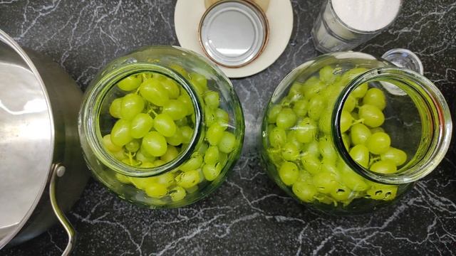 10 лет так делаю! Компот из белого винограда на зиму!