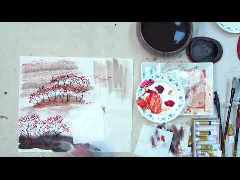 "Сказки про краски, пигменты в китайском пейзаже: киноварь"