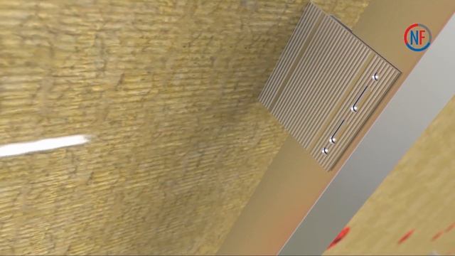 Монтаж керамогранита на кляммерах на классической системе NORDFOX.