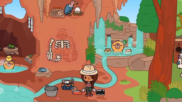 Где найти кости скелета в тока бока! Секретное животное 🦥