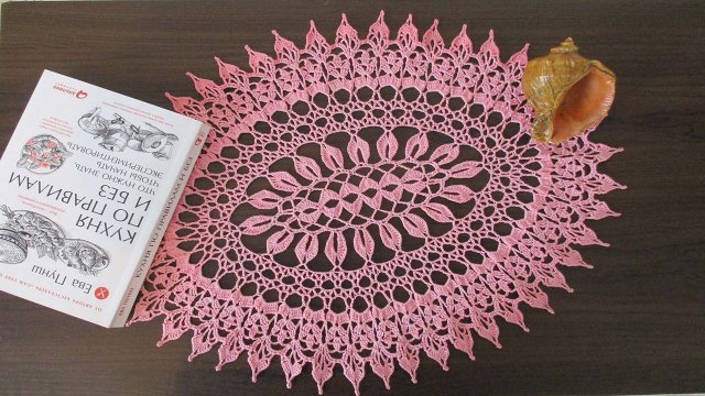 КРАСИВАЯ ОВАЛЬНАЯ САЛФЕТКА КРЮЧКОМ. ЧАСТЬ 1