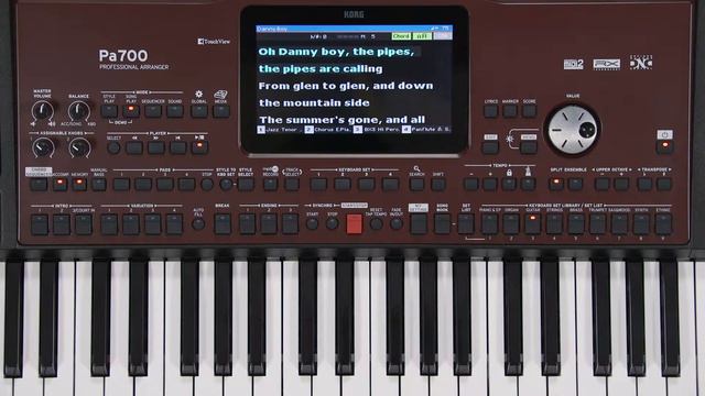 KORG PA700 видео инструкция Часть 4: SONG PLAY
