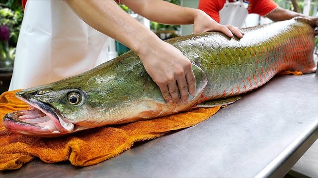 Гигантский речной монстр. Тайская уличная еда