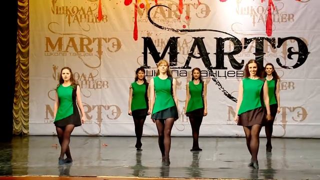 Народные танцы мира  Ирландский танец Reel в школе танцев МАРТЭ 2013г 1