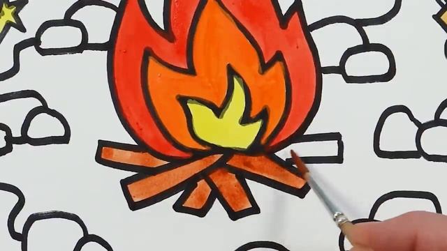 Рисуем фломастерами. Простой милый рисунок. Рисование для детей