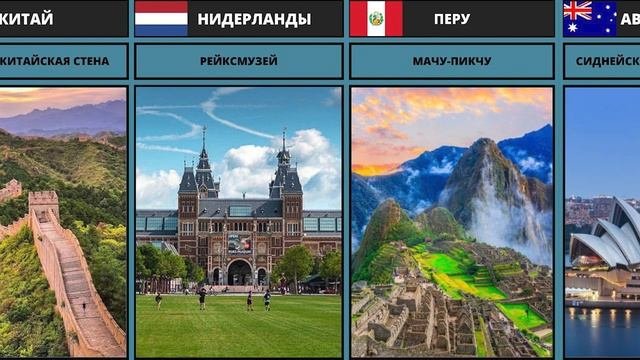 ДОСТОПРИМЕЧАТЕЛЬНОСТИ ИЗ РАЗНЫХ СТРАН