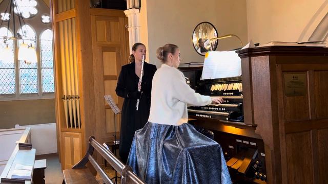 Caccini-Vavilov,”Ave Maria”, Irina Davydova(organ),Bridget Wilson(flute).Каччини-Вавилов,Аве Мария