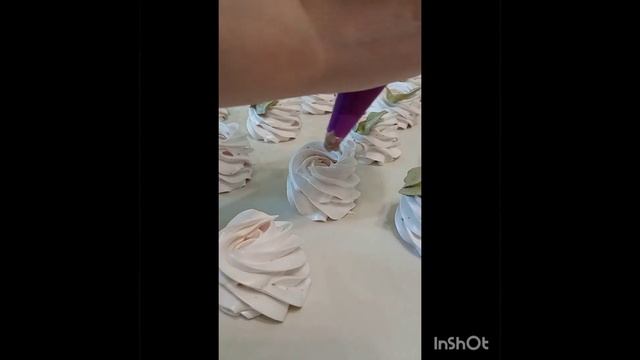 Зефир ручной работы. Завитки из зефира.