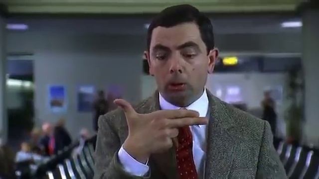 Мистер Бин в аэропорту!