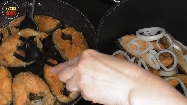 Как пожарить рыбу нерку на сковороде. How to fry sockeye fish in a frying pan.