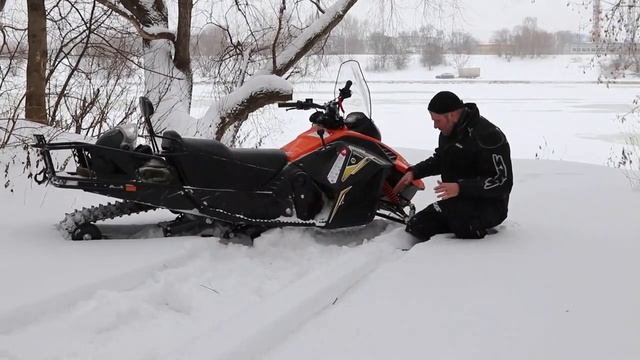 Обзор снегохода STELS Капитан 150L с длинной гусеницей