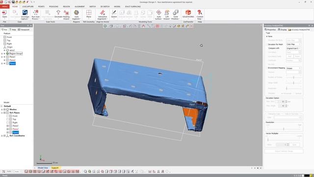 Geomagic Design X - Выравнивание модели по Осям