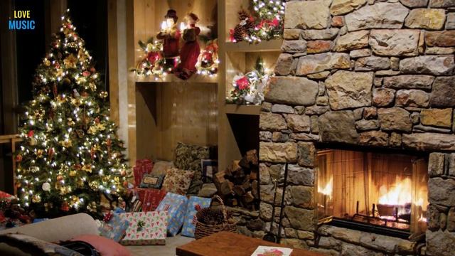 Рождественский джаз.4k Happy Christmas smooth jazz Music - Christmas Holiday Jazz Playlist