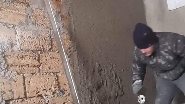 штукатурка стен,отсевом