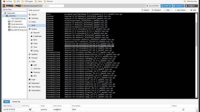 Proxmox Creating an LXC Container