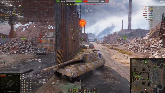 Jagdpanzer E 100, БОСС В ДЕЛЕ НА ПРОМЗОНЕ