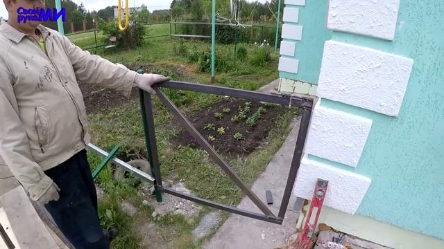 Забор из евроштакетника своими руками. Металлический штакетник.