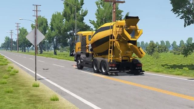Автомобили против огромных лежачих полицейских #6 – BeamNG.Drive