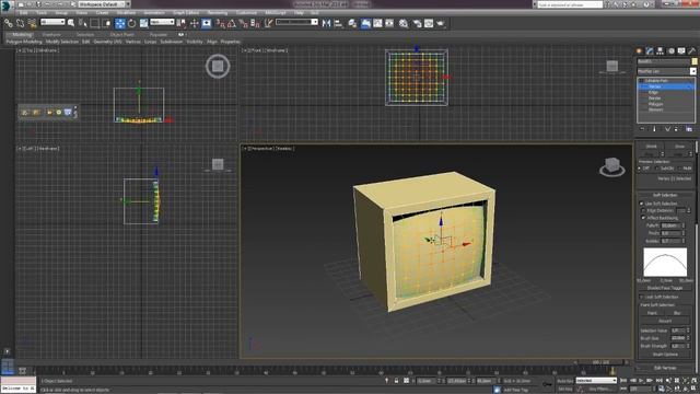 3D Max. Упражнение №7. Работа с модификатором Edit Poly. Телевизор.