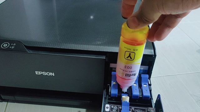 How to refill ink eco tank printer EPSON L3110 | EPSON L3210 L3250 L3256 L3150 L1210 L121