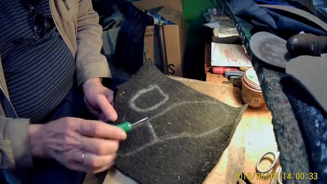 15 валенки  подшить и поставить задники