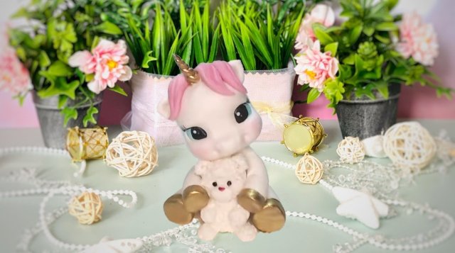 Ознакомительный урок Единорожка из мастики. Фигурка на торт Мк. Танинторт