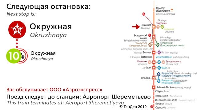 Информатор Аэроэкспресс: Одинцово - Аэропорт Шереметьево