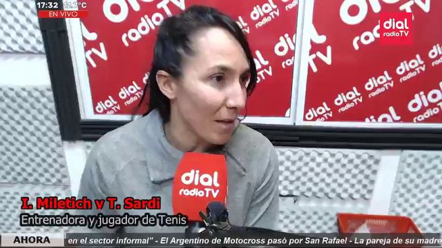 Iannis Miletich y Tania Sardi, jugador y entrenadora de tenis sanrafaelinos