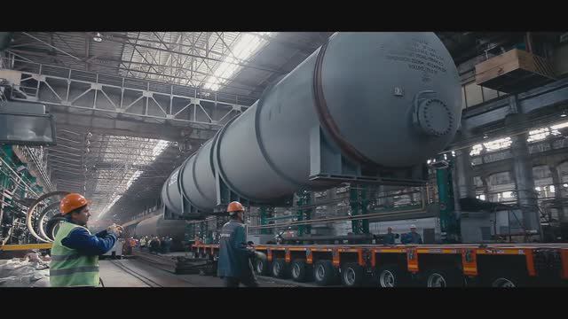 Dakotrans. Транспортировка Деаэратора с завода 'Красный котельщик'. STAFFVISION. 2017г