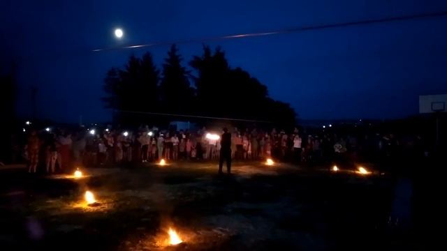 Файер-шоу в с. Нестерварка на свято Івана Купала. 07.07.2017
