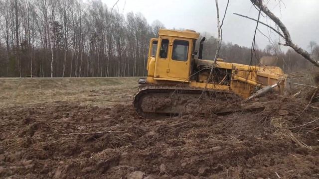 Бульдозер ЧТЗ-130 Трудная  Работа бульдозириста