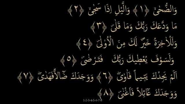 Выучите Коран наизусть | Каждый аят по 10 раз ?| Сура 93 "Ад-Духа"