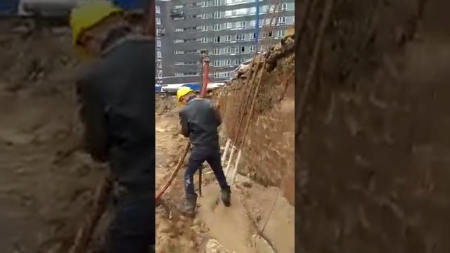 Водопонижение. Монтаж иглофильтров