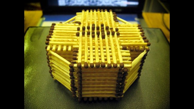 Восьмигранник из спичек | Спичкин дом, секреты моделирования из спичек