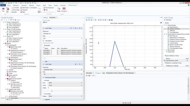 Вибрационный анализ в COMSOL Multiphysics®