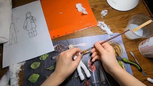 Ватная ёлочная игрушка и клейстер из крахмала своими руками