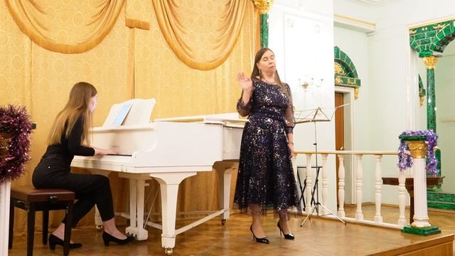 Татьяна Рубинская исполняет романс Прокофьева "Болтунья". Ф-но — Лидия Пегова. ЦДУ, 4.01