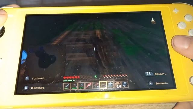 Играем в Майнкрафт на Нинтендо свитч лайт строим дом ?