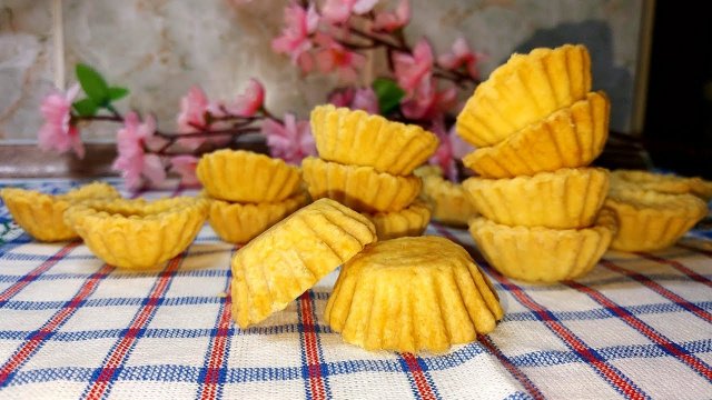 Рецепт тарталеток для салатов, закусок. Корзиночки из песочного теста на праздничный стол