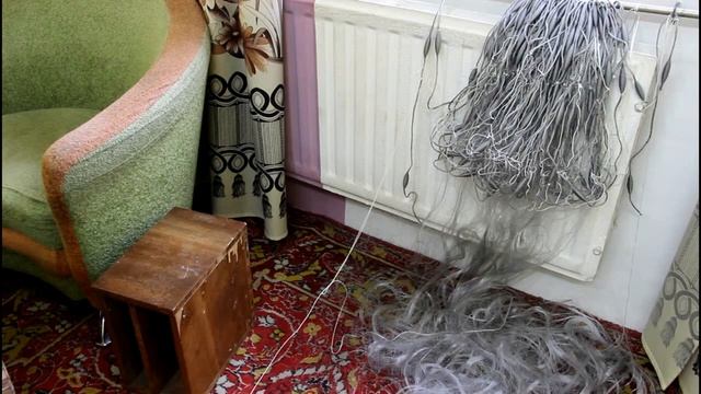 Как посадить профессиональную Рамовая рыболовная сеть.