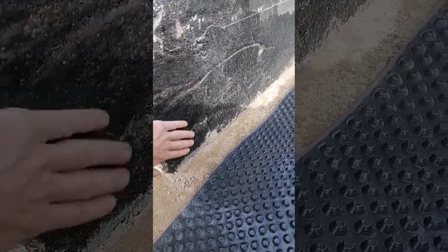 Мягкая отмостка к дому из мембраны
