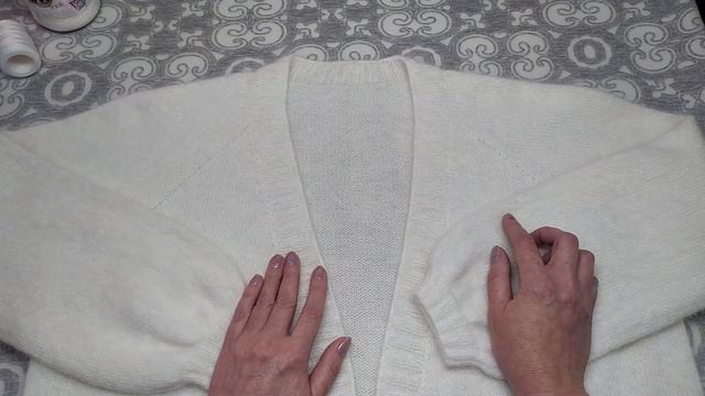Кардиган из пряжи «Пух норки». Экспресс МК+МК по закрытию планки.